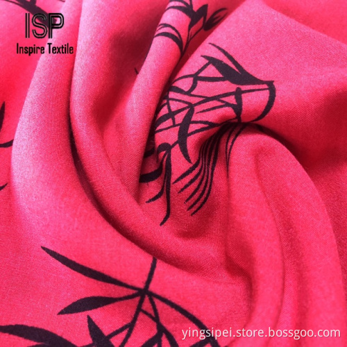 100% RAYON POPLIN PRINTED FOR SLEEPWEAR FABRIC